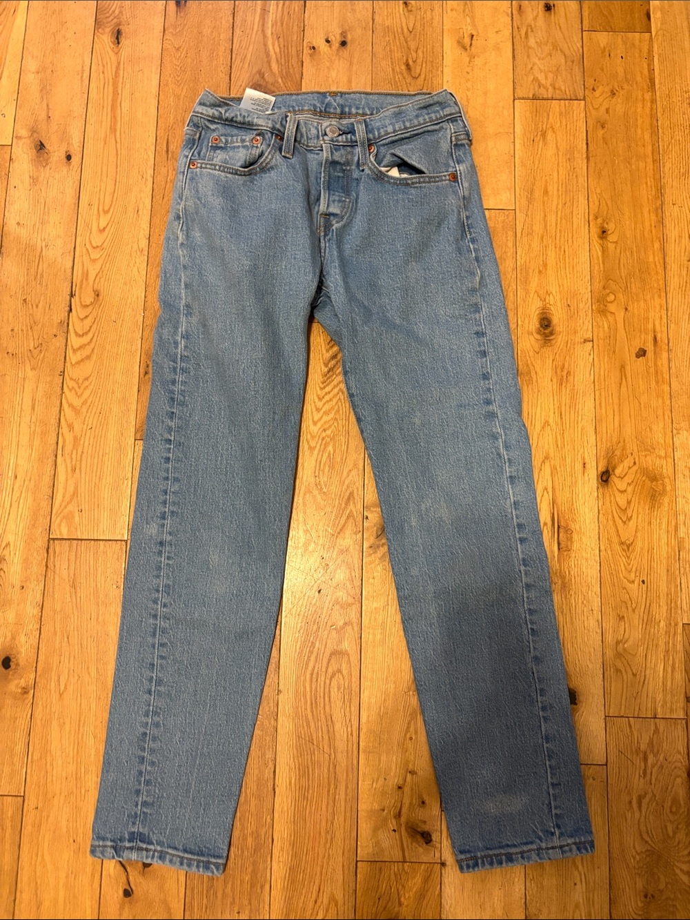 Levi’s 501T Slim Straight Mid-rise Jeans